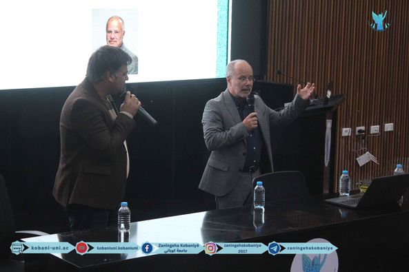 Some photos from Professor Dr. David Romano's lecture at the University of Kobani